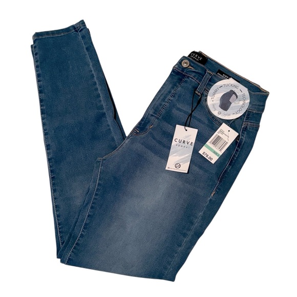 CURVE APPEAL High Rise Essential Skinny Jeans Size 8 **NEW** - Picture 1 of 6